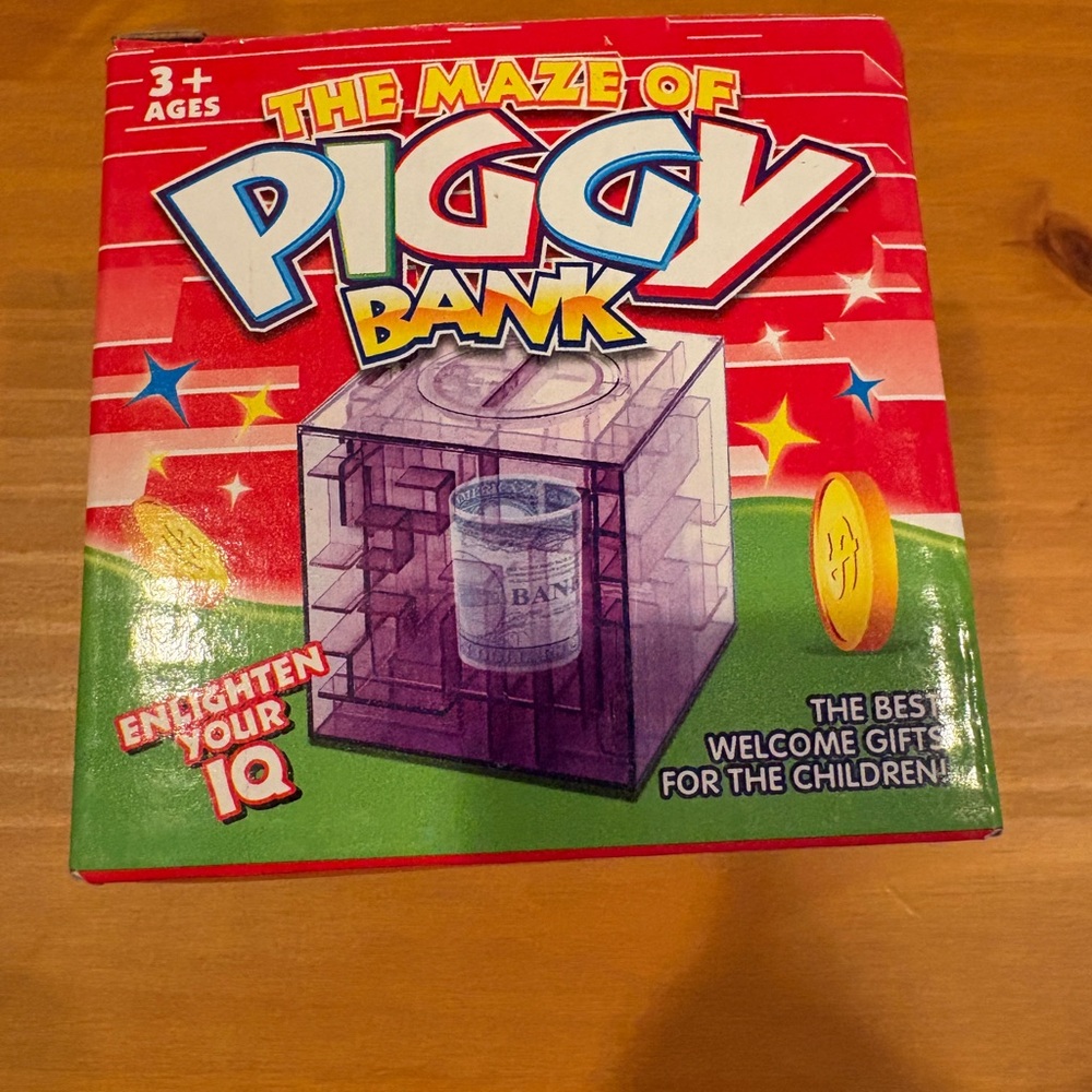 The Maze of Piggy Bank - blue